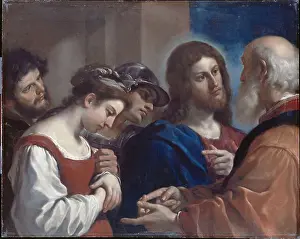 Wallart Prints: The Woman taken in Adultery circa 1621 by Guercino