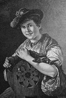 Mode Prints: Woman in traditional costume from Tyrol