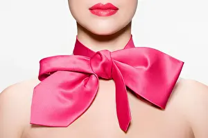 Only Women Prints: Woman wearing a bow