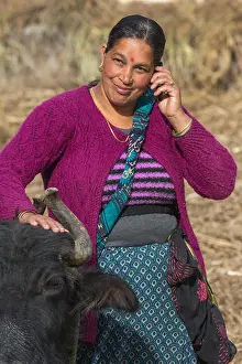 Sensitivity Prints: Woman wearing a knitted wool cardigan and pullover top