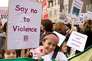 2009 Prints: Woman's day march in central London