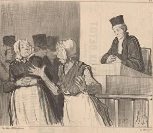 Series Title Prints: Two women in court after judge's ruling