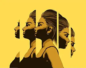 Inequality Prints: A women dealing with personal issues