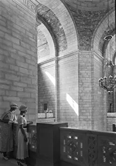 Chandelier Prints: Two Women in Shadow on Rotunda Balcony