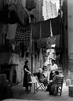 Chair Prints: Women on a street in Italy