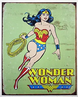 Blackbird Prints: Wonder Woman Wall Plaque