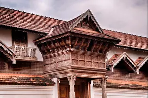 Woodwork Prints: Wooden architecture kerala, Padmanabhapuram palace