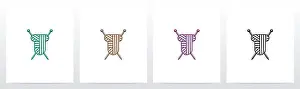 Woolen Prints: Wool Ball With Shape Of Letter T