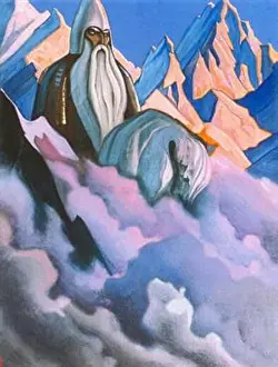 Heroism Prints: Work by Nicholas Roerich. before 1947 49 Svyatogor-1942.jpg!PinterestLarge