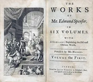 Influential Prints: Works of Edmund Spenser, Title Frontispiece