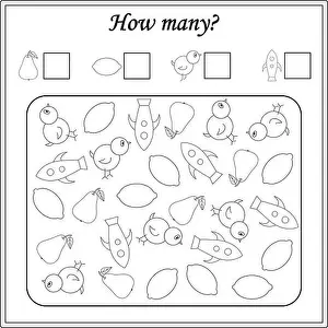 worksheet for kids. education puzzle game. children activity