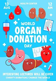 Leaflet Prints: World body organ donation day poster or flyer