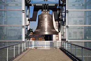 Kentucky Prints: The World Peace Bell located in Newport Kentucky at the Millennium Monument is the worlds largest swinging bell