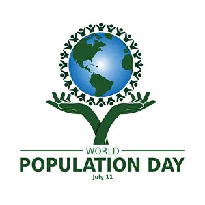 Neighbors Prints: World Population Day, creative concept design for banner or poster