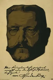National Identity Prints: This World War I poster features Paul von Hindenburg