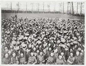 Trenches Prints: World War One, WWI, Western Front - A Battalion of the Middlesex Regiment