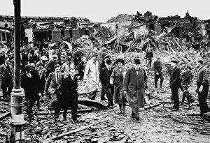 Destroyed Prints: World War Two, and following a heavy German air raid over Battersea in London