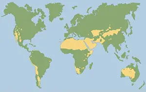 Deserts Prints: Worlds largest deserts like Sahara