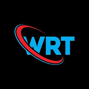 Linked Prints: WRT logo. WRT letter. WRT letter logo design