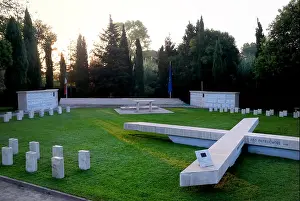 Della Prints: WWII. Nettuno, the Field of Remembrance (Campo della Memoria) is the X MAS War Cemetery and Memorial