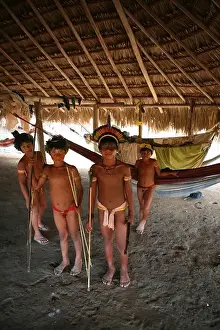 Xingu indians in the Amazone, Brazil