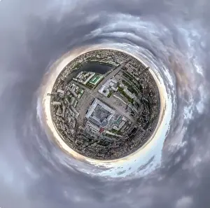 Yekaterinburg city with Buildings of Regional Government and Parliament