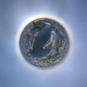 Business Center Prints: Yekaterinburg city with Buildings of Regional Government and Parliament