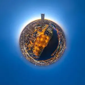 Business Center Prints: Yekaterinburg city with Buildings of Regional Government and Parliament