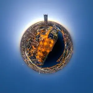 Business Center Prints: Yekaterinburg city with Buildings of Regional Government and Parliament