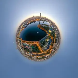 Business Center Prints: Yekaterinburg city with Buildings of Regional Government and Parliament