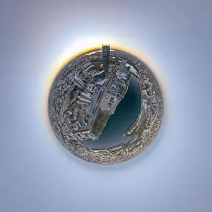 Business Center Prints: Yekaterinburg city with Buildings of Regional Government and Parliament