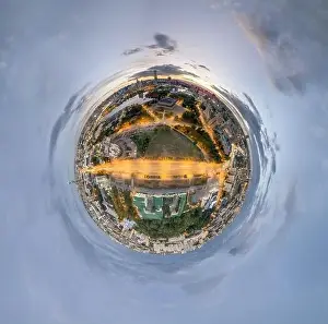 Business Center Prints: Yekaterinburg city with Buildings of Regional Government and Parliament