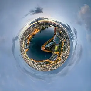 Business Center Prints: Yekaterinburg city with Buildings of Regional Government and Parliament