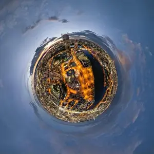 Business Center Prints: Yekaterinburg city with Buildings of Regional Government and Parliament