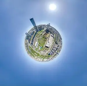 Business Center Prints: Yekaterinburg city with Buildings of Regional Government and Parliament