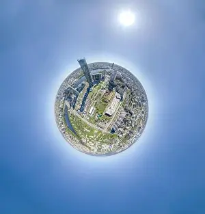Business Center Prints: Yekaterinburg city with Buildings of Regional Government and Parliament