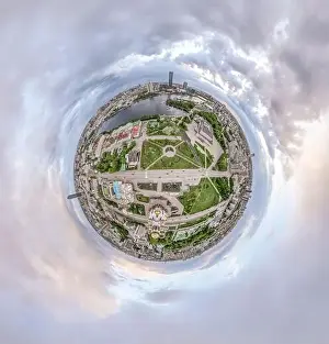 Business Center Prints: Yekaterinburg city with Buildings of Regional Government and Parliament