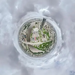 Business Center Prints: Yekaterinburg city with Buildings of Regional Government and Parliament