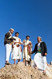 Guns Prints: Yemeni Men in Traditional Dress in the Haraz Mountains