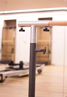 Flexibility Prints: Yoga, dance and pilates studio gym bar training equipment for exercise