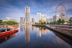 Yokohama, Japan cityscape at Minato-Mirai waterfront in the daytime