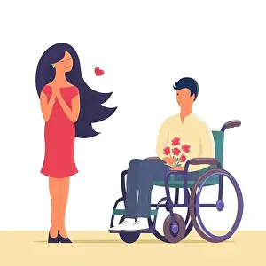 Send Prints: Young couple in love on a date