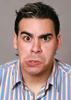 Bent Prints: young man with a funny face