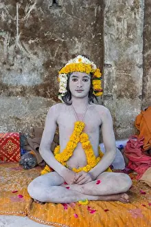 Religions Prints: Young Naga Sadhu, Shivratri, Bhavnath Mela