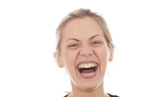 Blondes Prints: Young Woman Laughing Model Released