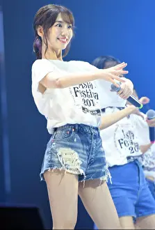Yuki Kashiwagi of Japanese idol girl group AKB48 performs during the AKB48 Group Asia Festival in Shanghai