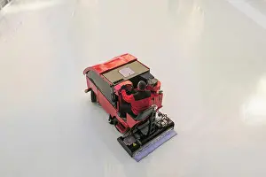 Ability Prints: Zamboni Machine Smoothing Ice, Rockefeller Center Skating Rink, NYC, USA