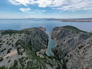 Fiord Prints: Zavratnica in Croatia. It is a 900 m long narrow inlet located at the foot of the mighty Velebit Mountains