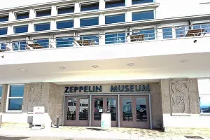 Zeppelin Prints: Zeppelin Museum in Konstanz, Lake Constance in Germany in summertime