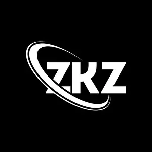 Company Vector Vectors Prints: ZKZ logo. ZKZ letter. ZKZ letter logo design